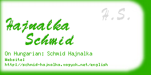 hajnalka schmid business card